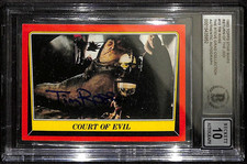 Tim Rose Signed 1983 Star Wars Return of the Jedi Card #13 Beckett Auto 10