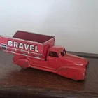 Marx pressed steel dump truck  early 40s w wood wheels original
