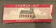Plasticville Church Kit CC-9 O / S Scale Vintage 1950s w Box Unassambled