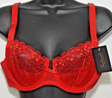 NWT Frederick's of Hollywood Red Lace Underwire Bra 36B 36 B No padding