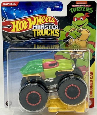 Hot Wheels Monster Trucks Teenage Mutant Ninja Turtles Raphael TMNT NEW SEALED