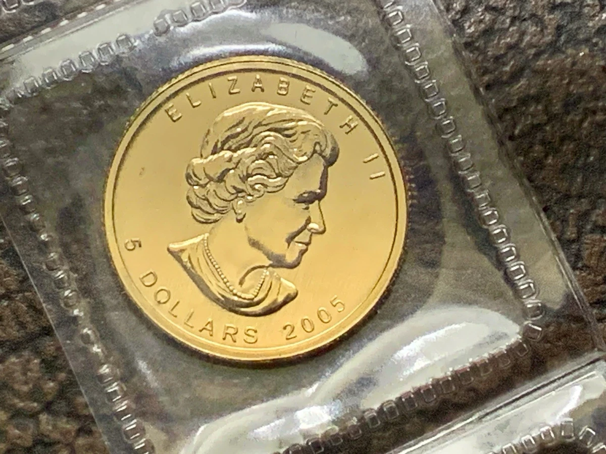 Canadian Maple Leaf 1/10 oz Precious Metal Content per Unit 0.9999