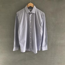 Men Eton shirt white cotton 38/M/46