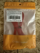 5-Pack 18” SATA III Cables Straight to Right Angle SSD HDD Hard Drive Black