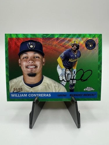 William Contreras 2025 Topps Chrome William Contreras #46 Refractor