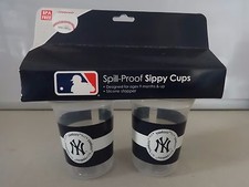 NEW YORK Yankees 5 oz Spill Proof Sippy Cup 2 Pack MLB Official Merch BPA Free