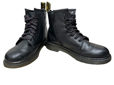 Dr. Martens Black Side Zipper Boots Size US 3/UK 2 AW004 | eBay