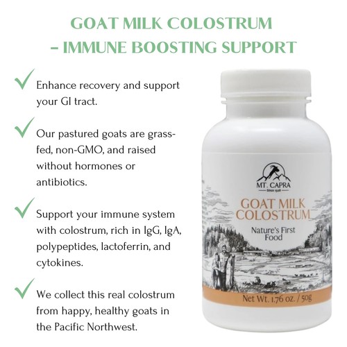 MT. CAPRA SINCE 1928 Goat Milk Colostrum | for Healthy Immune System Gut and ... - Picture 3 of 6