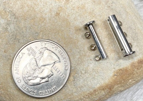 Magnetic Clasps for Jewelry 3 hole magnetic finding connector 20mm x 10mm 6 pcs - Picture 3 of 3