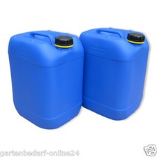 2 St&uuml;ck 20 L blau Wasserkanister Trinkwasserkanister lebensmittelecht dicht Box.