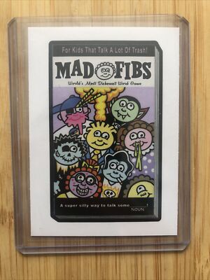 Garbage Pail Kids Pack Your Bag Wacky Packages Card 9 of 10 - Mad Fibs