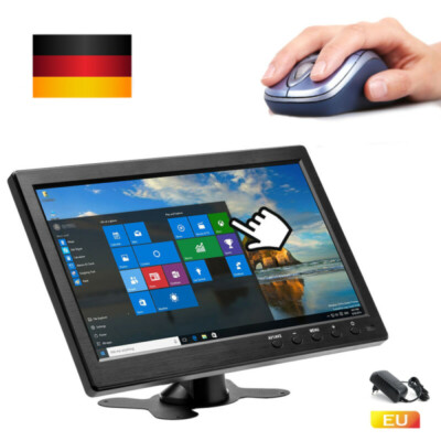 10.1'' LCD HD PC Auto Monitor CCTV Display Anzeige BNC / AV / VGA / HDMI Speaker