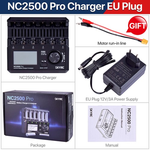 SKYRC NC2500 Pro NiMH NiCd LCD Smart Battery Charger for AA AAA Batteries 3in1 - Picture 4 of 14
