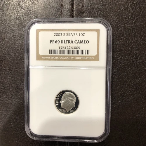 2003 S Roosevelt Dime Silver PF 69 Ultra Cameo NGC