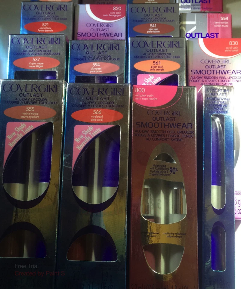 COVERGIRL OUTLAST ALL DAY LIP COLOUR TOP COAT LIPPENSTIFT EINGESTELLT NEU GESCHENK