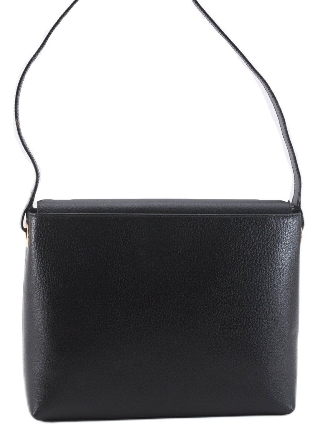 Authentic GUCCI Vintage Shoulder Hand Bag Purse Leather Black 0876F