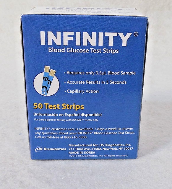 100 Infinity Blood Glucose Test Strips 2x50 for sale online eBay