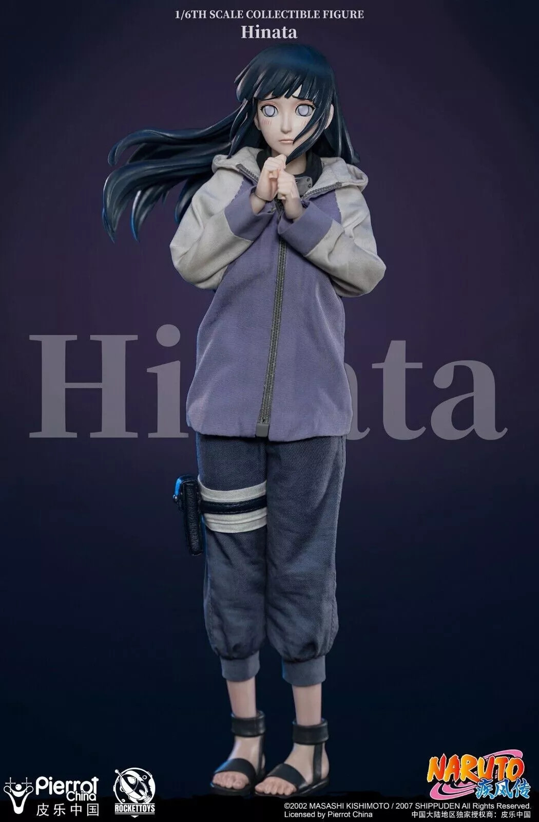 IN STOCK New RocketToys ROC-006 1/6 Shippūden Hinata Hyuga Action Figure