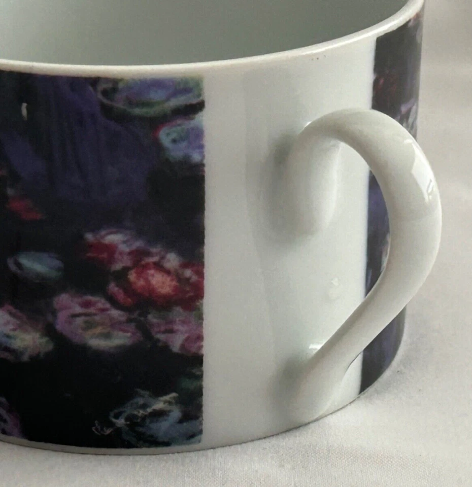 Preciosa taza de café/té Claude Monet Waterlies de porcelana de 6 oz ¡Excelente! Foto 3 de 4