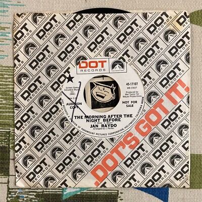 Jan Raydo 45 The Morning After the Night Before 1968 Promo EX