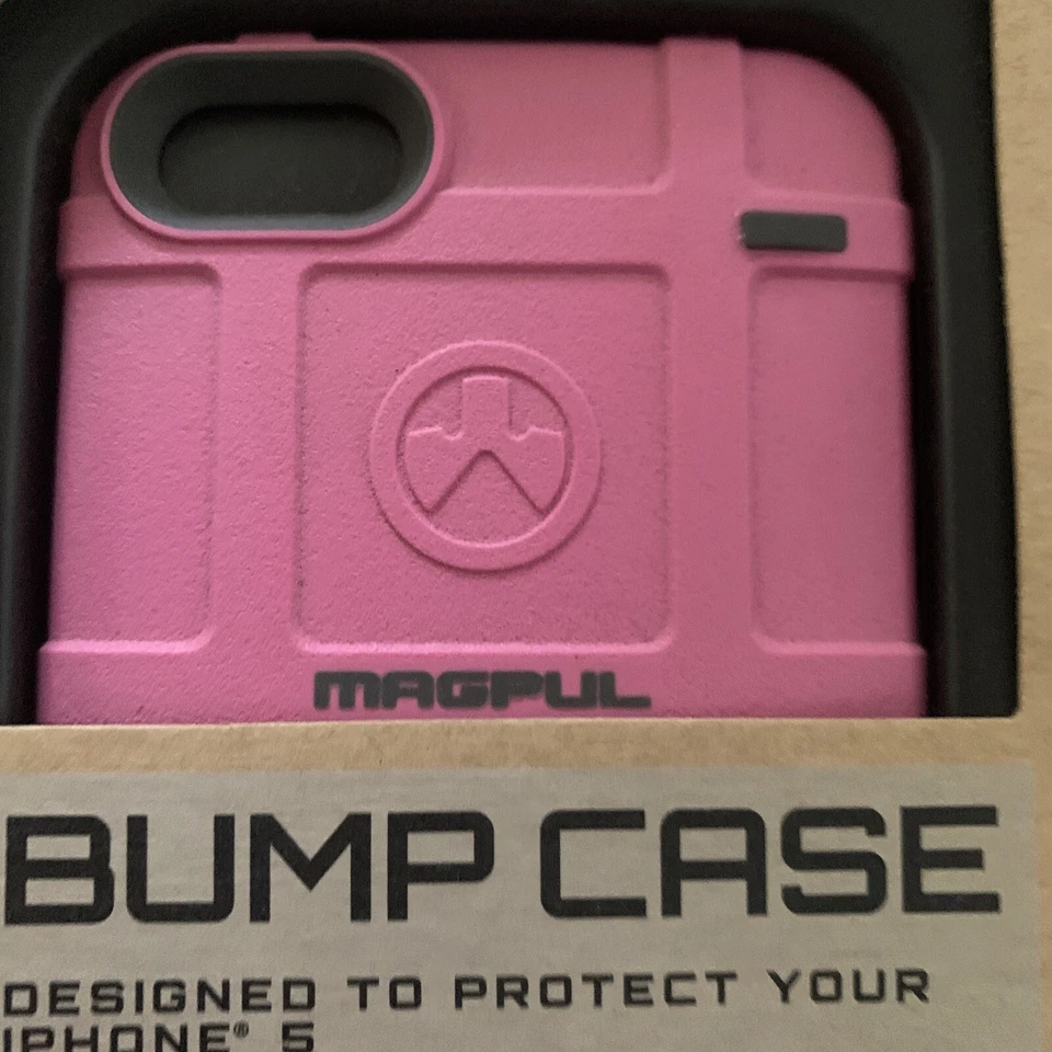 MAGPUL MAG454PNK Estuche Bump Diseño Delgado para iPHONE 5 ROSA-NUEVO EN PAQUETE Foto 2 de 4