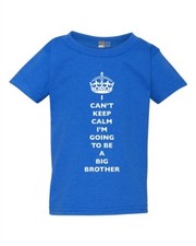 I Can't Keep Calm I'm Going To Be A Big Brother Family Toddler Kids T-Shirt Tee