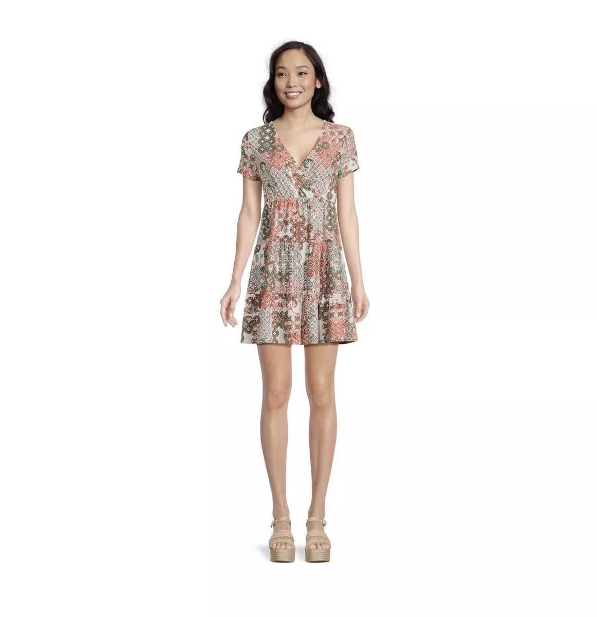 Short sleeve hot sale babydoll dress