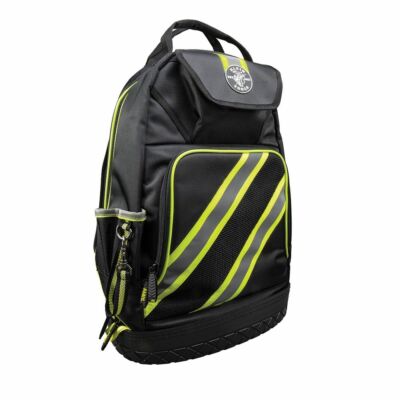 Klein Tools 55597 Tradesman Pro  Tool Bag Backpack, 39 Pockets, High Visibility