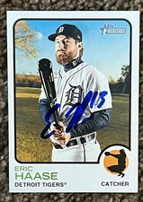ERIC HAASE SIGNED AUTOGRAPH 2022 Topps Heritage Card Detroit Tigers