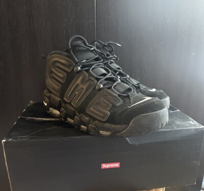 Supreme Nike Air More Uptempo Gr. 46 Schwarz