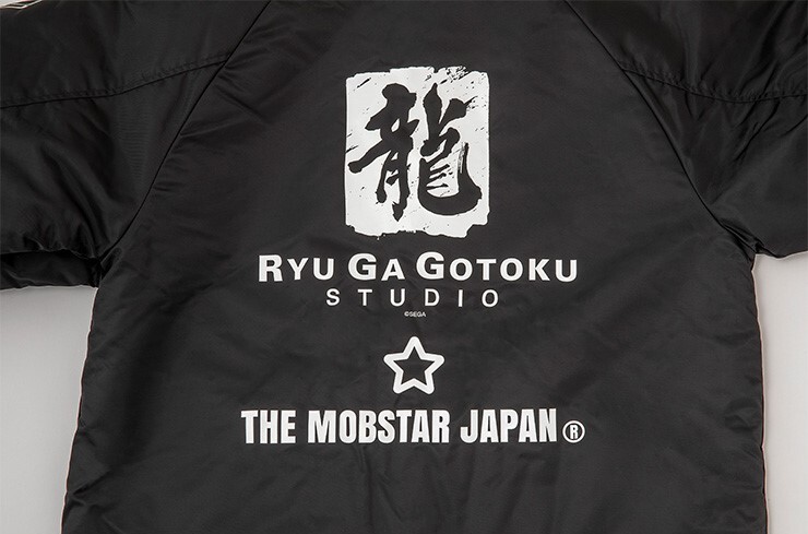 Ryu Ga Gotoku Yakuza x THE MOBSTAR JAPAN Coach Jacket Black