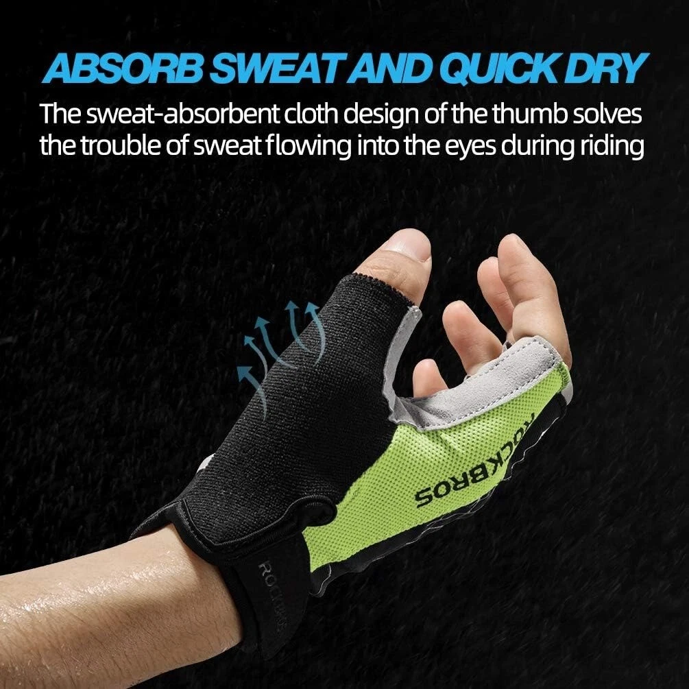 ROCKBROS Cycling Gloves Full/Half Finger Breathable Gel Pad Mountain Bike Gloves