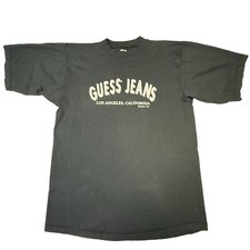 Vtg 90's Guess Jeans Graphic T Shirt Men  s Sz M Made in     