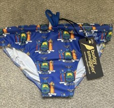 Men’s Budgy Smugglers Swim Gym Pool 32” New York State Flag 🏰 🛡️ Rugby