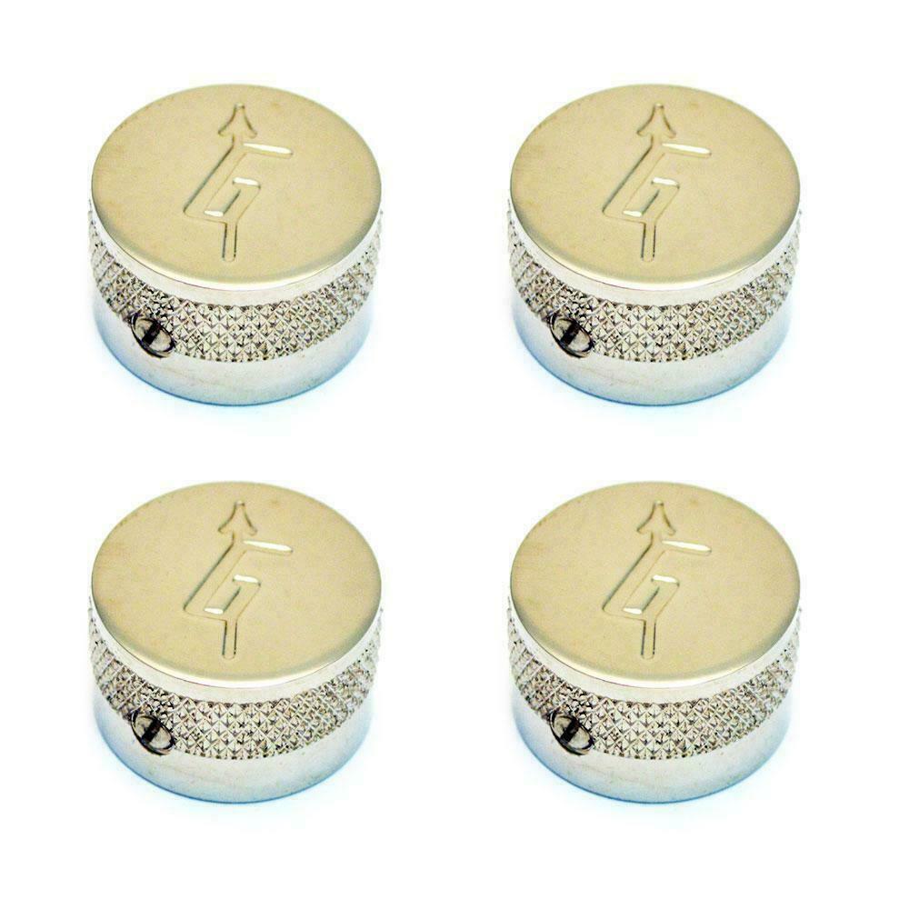 Оригинальные гитарные ручки Gretsch G-Arrow для гитар US Solid Shaft Pots (КОМПЛЕКТ ИЗ 4 ШТУК) никель