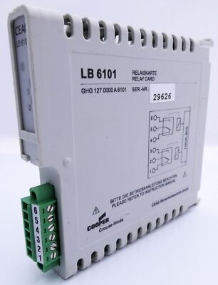 CEAG COOPER Crouse-Hinds LB 6101 GHG 127 0000 A 6101 Relay Card -used-