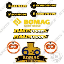 Fits Bomag BMP 8500 Walk Behind Roller Decal Kit New Style