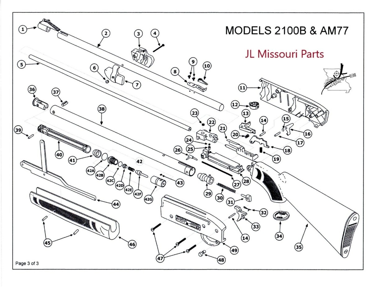 Crosman 766 1077 1322 1377 1400 2200 Rear Sight Ramp Pellet BB Gun