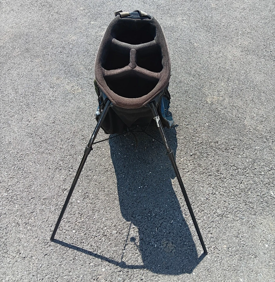 PING Hoofer 2 Vintage Golf Stand Bag Blue/Black Dual Strap Carry 4-Way Divider - Image 2 of 4