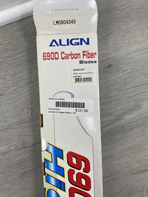 Align 690C/690D Carbon Fiber Blades HN7062 for Trex 700 (690mm)