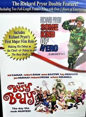 Richard Pryor ,Some Kind of Hero/The Busy Body New! DVD,3 HOURS 2 MOVIES,Comedy