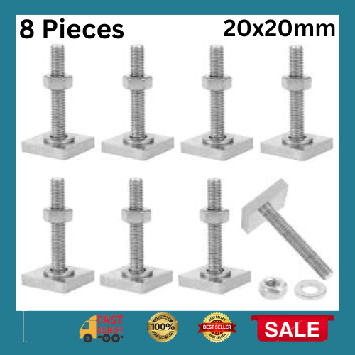 Yuehuabao 8 Pieces Roof Rack Bolts, Stainless Steel Roof Bolts M6 T
