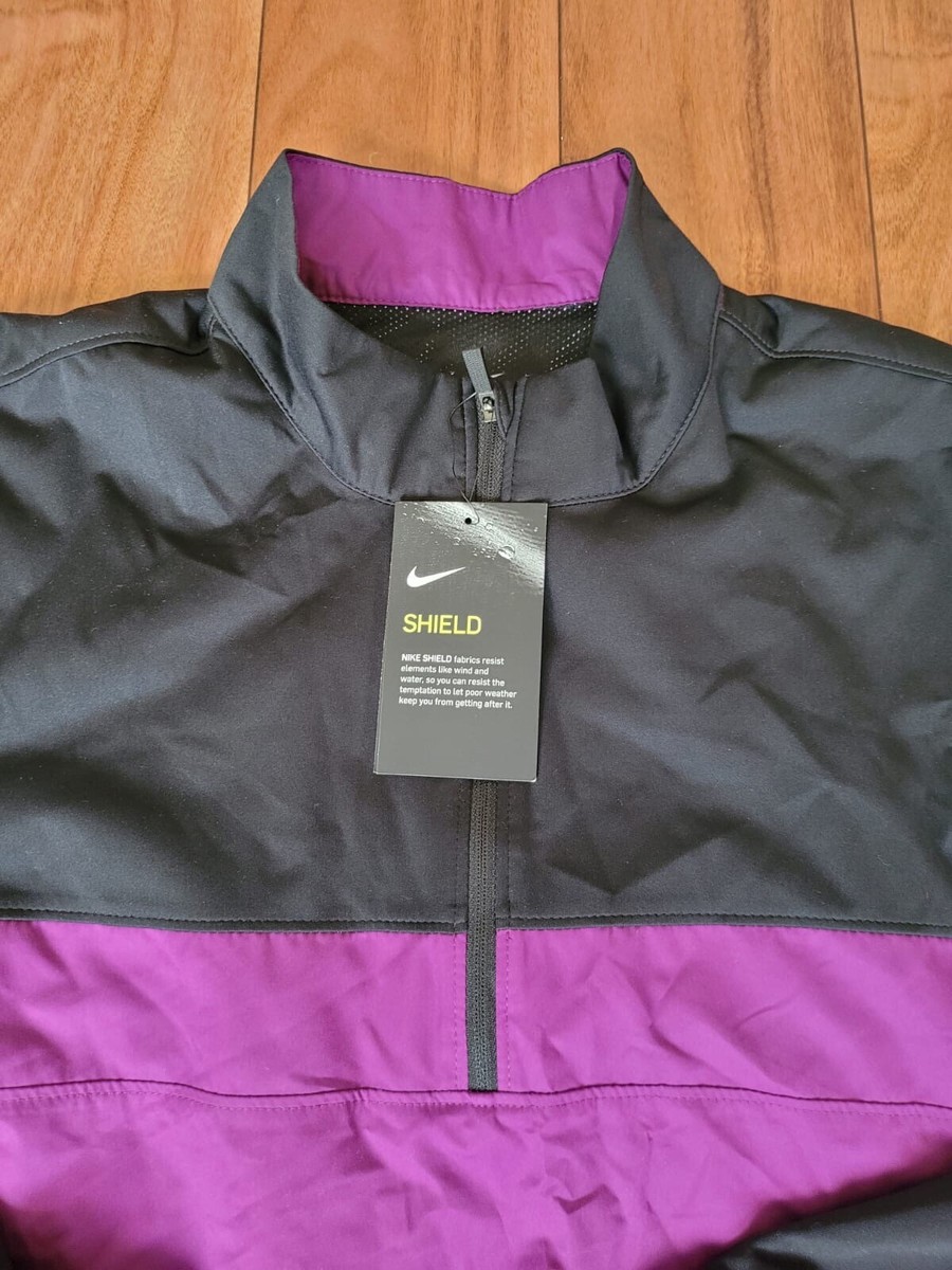 Nike Golf Shield Victory Half Zip Jacket (Purple) - Medium - New