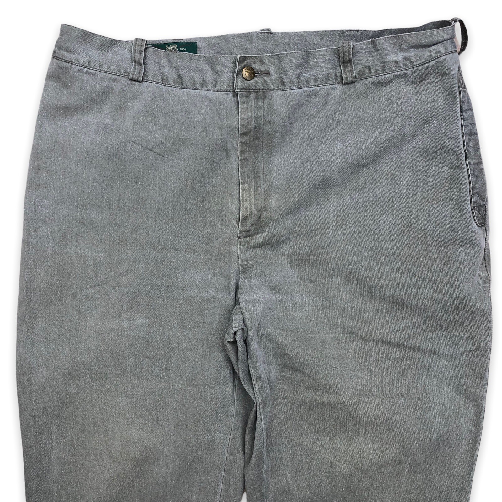 Orvis Mens Light Khaki 100 Cotton Trousers Pants Siz… Gem