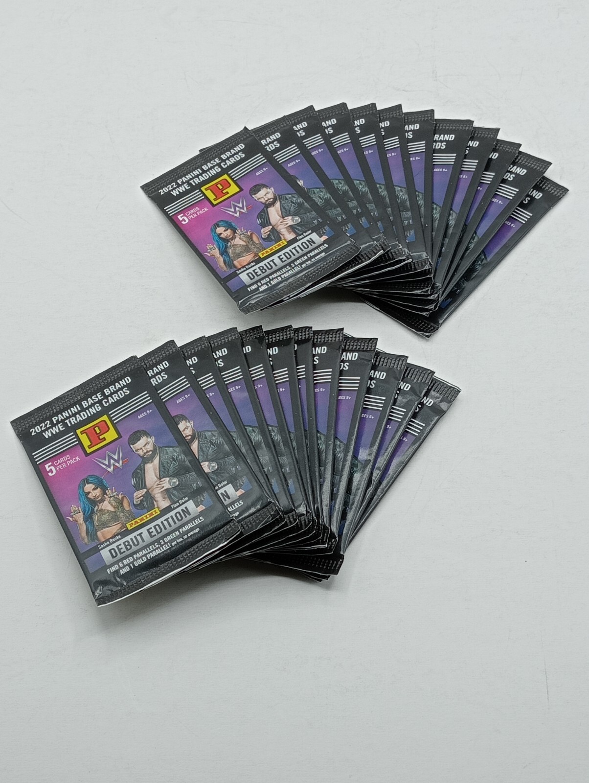 Lote De 24 Sobres De Tarjetas Coleccionables Panini Wwe Edición Debut
