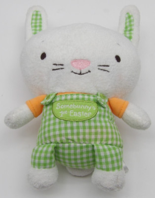 Hallmark Somebunny's 1st Easter White Bunny Rabbit Plush Stuffed Animal Toy 8''