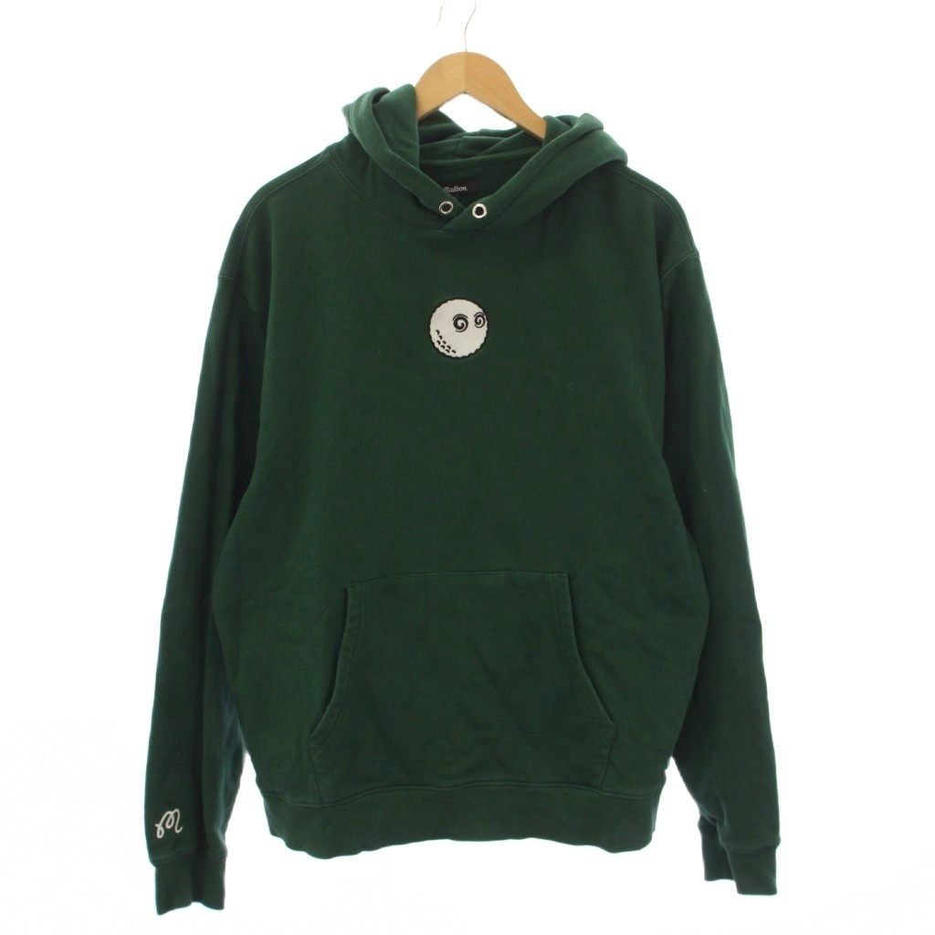 beams golf × malbongolf BEAMS GOLF × MALBON GOLF Buckets Center Logo Hoodie Sweatshirt