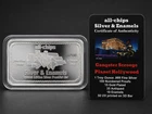 All-Chips Gangster Scrooge Planet Hollywood 1 oz .999 Fine Silver Proof Bar