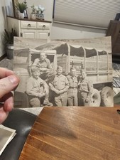 Vintage 1945 Military Photo 5x7 Photograph Group Of Handsome Soldiers WW2 F9
