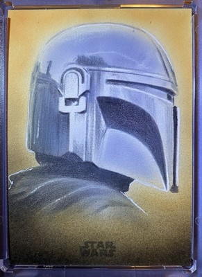 Topps Star Wars Galaxy Sketch The Mandalorian By Kevin Nelson 1/1